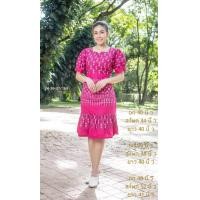ราคา ชุดผ้าฝ้ายชุดเดรสใส่ทำงานผ้าฝ้ายพิมพ์ลายผ้าฝ้ายเชียงใหม่สวยๆ (21703325090)