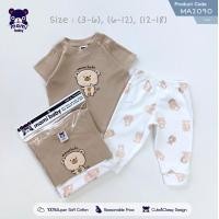 ราคา Mami baby ชุดเซ็ท เด็กผู้หญิง เด็กผู้ชาย เสื้อแขนสั้น กางเกงขายาว 3เดือน 18เดือน 3 6M 6 12M 12 18M (23073885934)