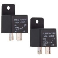 ราคา 2 Packs of Relays 4 Pin 12V 40A Relay Kit Spst Model JD2912 1H 12VDC 40A 14VDC Car Switch and GEQ (22144889425)