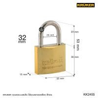 ราคา KRUKER กุญแจสปริงทอง แม่กุญแจ 1 ตัว ดอกกุญแจ 3 ดอก กุญแจ อุปกรณ์การล็อก (19643338074)