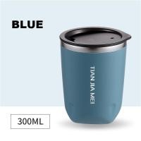 ราคา แก้วกาแฟคาเฟ่สแตนเลสแบบพกพาแก้วแก้วเก็บความร้อน300มล ถ้วยทำความร้อนเดินทางสำหรับน้ำชากาแฟ (22927959670)