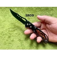 ราคา มีดสปริง มีดเดินป่า มีดพกพา มีดพก มีดแคมป์ปิ้ง ทรงไม้กางเขน สีดำ ขนาด 8 นิ้ว มีปุ่มล็อคใบมีด (16139795128)