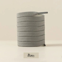 ราคา 1คู่ผ้ารองเท้าแบน laces รองเท้าคลาสสิกสำหรับรองเท้าผ้าใบสีขาวสีดำเชือกรองเท้ายืดหยุ่น laces รองเท้า100 120 140 160cm Strings (22793603688)