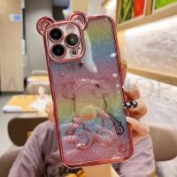 ราคา เคส TPUหมีกากเพชรลายรุ้ง IP7 IP8 SE 2020 IP7plus IP8plus IP11 IP11promax IP12 IP12promax IP13 IP13promax IP14 IP14promax (19371560408)