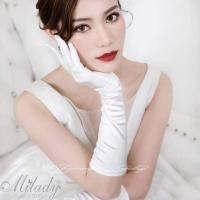 ราคา SWEET 1 Pair Marie Cat cos ถุงมือผ้าซาตินสีขาวสำหรับงานแต่งงาน ถุงมือสั้นๆ ตาข่ายแบบตาข่าย ถุงมือลูกไม้ผู้หญิง มารยาทในการ บางและบาง ถุงมือผูกโบว์ ชุดเดรสแต่งงาน (22598699828)