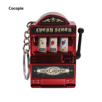 ราคา LELUODI เครื่องสล็อตแมชชีนเครื่องรางพวงกุญแจรางวัลที่หนึ่งกระเป๋าจี้คาสิโนขนาดเล็ก (22089236251)