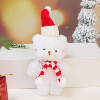 ราคา จี้ตุ๊กตาหมียัดนุ่นต้นคริสต์มาสน่ารักแบบนิ่มหมีกำมะหยี่น่ารักหมีของเล่นขนาดเล็กสำหรับเด็กของขวัญคริสต์มาสวัสดุช่อดอกไม้ DIY ของประดับบ้านวันคริสต์มาส (22782303624)