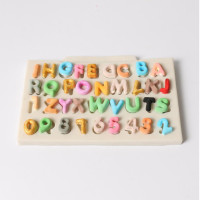 ราคา DIY Chocolate Baking Capital Letters Silicone Fondant Cake Mold (22415475821)
