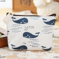 ราคา LATER กระเป๋าใส่เหรียญขนาดกะทัดรัดน่ารักกระเป๋าใส่เหรียญมีซิปขนาดเล็กกระเป๋าใส่บัตรผ้าฝ้ายกระเป๋าใส่เหรียญแบบเรียบง่าย (22405586702)