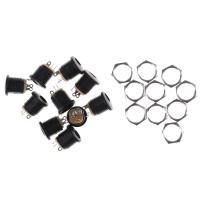 ราคา ZAU 10 pcs DC 022 2 1x5 5mm PCB MOUNTING DC Power JACK SOCKET Black (22504001053)