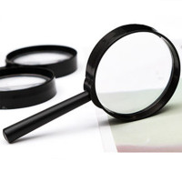 ราคา แว่นขยายอ่านหนังสือ 60มม 70มม 80มม แว่นขยายพกพา มีด้ามจับ สีทอง (22840514299)