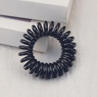 ราคา ห่วงสปริงพลาสติกเชือกผมสีดำใสและไร้รอยได้สำหรับยางรัดผมสายโทรศัพท์ยางรัดเครื่องประดับผมแบบญี่ปุ่นและเกาหลีสไตล์ Ins (23041881159)