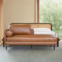 ราคา SB Design Square KONCEPT FURNITURE โซฟาเดย์เบด Sofast รุ่น CUSHIE ท้าวแขนซ้าย หนังสังเคราะห์น้ำตาล 180 X 70 X 85 ซม (20265928873)