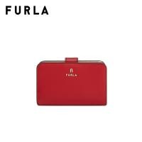 ราคา FURLA กระเป๋าสตางค์ผู้หญิง รุ่น FURLA CAMELIA M COMPACT WALLET สี ROSSO VENEZIANO BALLERINA i int (22127875742)