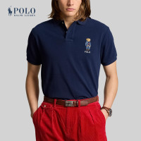 ราคา Polo Ralph Lauren เสื้อโปโลผู้ชาย Custom Slim Polo Bear Mesh Polo Shirt รุ่น MNPOKNI1N823074 สีกรมท่า (22980752217)