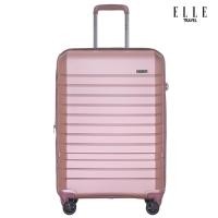 ราคา ELLE Travel Uniform Collection กระเป๋าเดินทางขนาดกลาง 25นิ้ว 100 โพลีคาร์บอเนต PC คันชักอะลูมิเนียม ล้อหมุน 360องศา ระบบซิปคู่ความปลอดภัยสูงและซิปขยาย (4357454774)