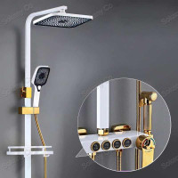 ราคา ชุดฝักบัวอาบนำ ฝักบัวอาบน้ำ ฝักบัว ชุดฝักบัว รุ่นควบคุมอุณภูม Shower Sets ฝักบัวแบบผสม ชุดฝักบัวอาบน (19367191471)