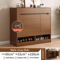 ราคา ชั้นวางรองเท้า shoes shelf ตู้เก็บรองเท้า ตู้รองเท้า ชั้นรองเท้า ตู้เก็บของ shoe rack ชั้นวางไม้ ตู้อเนกประสงค์ พร้อมชั้นวางของ (22879695381)