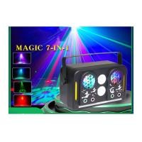 ราคา Remote Control DJ Lights Pro 7 in 1 DMX Sound Activated Laser Light for Rave Club Dance Bar Gig DJ Lighting (22571034899)