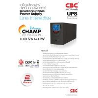 ราคา เครื่องสำรองไฟ UPS CBC Champ Iview LCD 1000VA 400W 1U1000I 400 CP IV NEW ราคาถูก (19739855517)