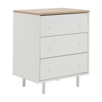 ราคา INDEX LIVING MALL ตู้ 3 ลิ้นชัก รุ่นมินิมอล ขนาด 60 ซม สีขาว ไลท์ วู้ด (22549994127)