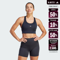 ราคา adidas Training Run Pocket Medium Support Bra Women Black HZ1533 (22439702943)