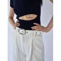 ราคา DAILY SQUAD Snap Belt เข็มขัด หนังแท้ ตอกรีอะไหล่เรียง ด้านในปั๊มโลโก้ DAILY SQUAD ผลิตโดยช่างหนัง คนไทย (22845396706)