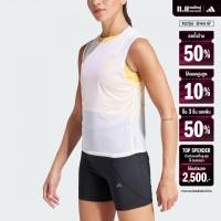 ราคา adidas Running Adizero Running Tee Women White IN1167 (22440317126)
