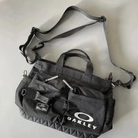 ราคา American NEW Oakley Large capacity Bag Womens Light Mens Hand Luggage Bag Sports Fitness Bag Men Go Out Only Black Korean style NEW (22641261902)