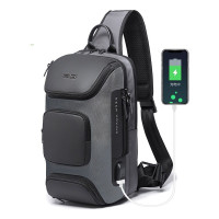 ราคา Bange ป้องกันขโมย C rossbody กระเป๋า USB ชาร์จกระเป๋าหน้าอกแพ็คกันน้ำกระเป๋าสะพายสลิงกระเป๋าสำหรับผู้ชาย (22228431564)
