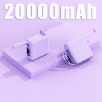 ราคา พาวเวอร์แบงค์แบบพกพา BLUEM 20000mAh 20W พร้อมปลั๊ก AC ชาร์จเร็วแบตเตอรี่ความจุเพียงพอสำหรับ Samsung IOs (23102395721)