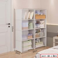 ราคา ชั้นวางของ ชั้นวางหนังสือ ตู้เสื้อผ้า มีผ้าคลุมกันฝุ่น ชั้นวางอเนกประสงค์ มีหลายแบบให้เลือก รุ่น 2037 (19705598918)