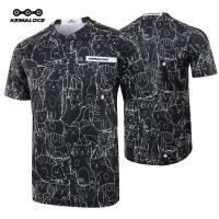 ราคา KEMALOCEเสื้อวิบากขาวดำการ์ตูนแมวผู้ใหญ่เสื้อวิบากแขนยาวแห้งเร็วมืออาชีพแขนสั้นเสื้อมอเตอร์ไซค์ผ้าโพลีเอสเตอร์ 100 เสื้อจักรยานวิบาก (14059732458)