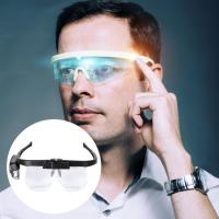 ราคา หัวแว่นขยายแบบชาร์จไฟได้1 5X 2 0X 2 5X แว่นขยาย LED สำหรับการอ่านอัญมณีซ่อมแซม (20310145748)