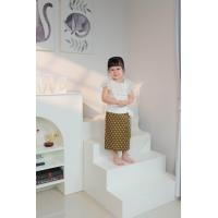 ราคา เสื้อชุดไทยเด็ก ลูกไม้คอระบายผูกโบว์ข้าง (22967829290)