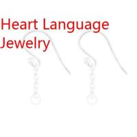 ราคา Complete Set Of 925 Sterling Silver Tail Beads Ear Hook Chain Broken Ring Silver Earrings Accessories Simple Eardrops Earrings Can Be String Beads (22559953727)
