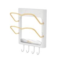 ราคา ANGFEW สองชั้น ที่ยึดฝาหม้อ เจาะฟรี พลาสติกทำจากพลาสติก ที่วางเขียง มัลติฟังก์ชั่ อุปกรณ์ติดผนัง ชั้นวางหม้อ สำหรับห้องครัว (22238888592)