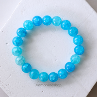 ราคา CRACKED AGATE หินเกล็ดมังกร ขนาด 10 มม เลือกสีได้ สร้อยข้อมือหินนำโชค by siamonlineshop (22981771858)