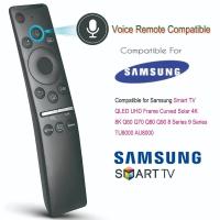 ราคา Voice Remote Compatible for Samsung Smart TV QLED UHD Frame Curved Solar 4K 8K Q60 Q70 Q80 Q90 8 Series 9 Series TU8000 AU8000 Voice Remote Control Replacement (21733727428)
