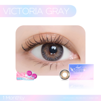 ราคา Angel Zone คอนแทคเลนส์ รุ่น Victoria Gray 14 2 รองรับสายตาปกติและค่าสายตาสั้น 0 50 ถึง 7 00 (22286260619)