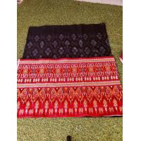 ราคา ตีนซิ่นทอลายแพรวาผ้าฝ้ายขนาด52 x185ซมสีแดง (22952240899)