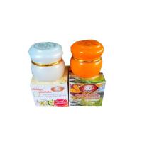 ราคา เซ็ตขายดี ครีมไข่มุกบัวหิมะ 2 สุูตร 20g สูตรขมิ้น สูตรไขมมุกผสมบัวหิมะ 2 กล่อง (16087409488)