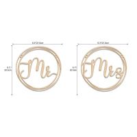 ราคา สัญลักษณ์เก้าอี้ไม้ของ Mr Mrs เจ้าสาว เจ้าบ่าวเก้าอี้งานแต่งงานสัญลักษณ์ตกแต่ง (22310835964)