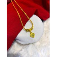 ราคา สร้อยคอ 2 สลึงคั่นโอ่ง ยาว 18 นิ้วทองเหลืองหุ้มทองแท้ (21764046797)