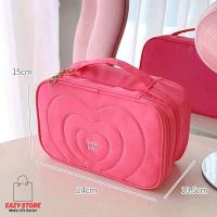 ราคา EAZY กระเป๋าเครื่องสำอาง Hello Trip กระเป๋าอเนกประสงค์ ชมพูบาร์บี้ สดใส น่ารัก พกพา แบบฉ่ำ รุ่นปี2024 (21677430634)