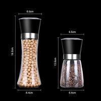 ราคา PINFU SHOP ขวดบดพริกไทย ที่บดพริกไทยด้วยมือ ขวดแก้ว ที่บดเกลือ 1ขวด (22581121594)