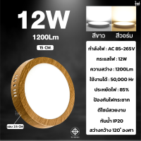 ราคา ดาวไลน์แบบลอย LED 12W18W24W ไฟตกแต่งเพดาน ดาวน์ไลท์ ติดลอย แสงขาว แสงวอร์ม ขอบขาว ดำ ลายไม้ มินิมอล ไฟเพดานบ้าน led 220V (23088475463)