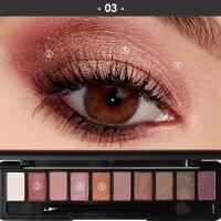 ราคา FOCALLURE อายแชโดว์สี Earth Tone 10 สีพร้อมแปรง อายแชโดว์ อายแชโดว์พาเลท เนื้อใยไหม ประกายชิมเมอร์ Eyeshadow (22895676951)