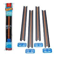 ราคา Hot Wheels Track ราง ตรง Hotwheel ลิขสิทธิ์แท้ ยาว 122Cm และ 90cm รางโค้ง พร้อมตัวล็อค รุ่นใหม่ยืดหยุ่นได้ โค้งได้ ราง HFG83 (23106063922)