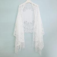 ราคา TOWER พร้อมพู่ห้อย ผ้าคลุมไหล่สำหรับผู้หญิง หลากสี เป็นรูกลวง เสื้อคลุมงานพรอมตอนเย็น เสื้อคลุมสีขาว ผ้าคลุมไหล่ผ้าบางเนื้อละเอียด สำหรับผู้หญิง (22526068720)